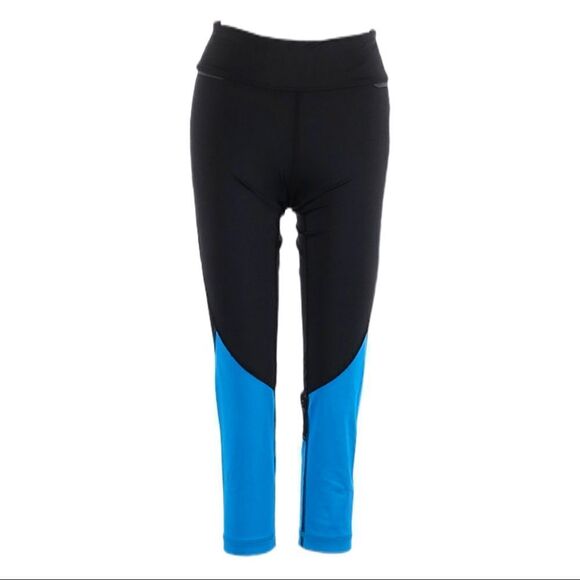 Alala Captain Black & Blue Sheer Mesh Athleisure Ankle Tight Leggings Size XS - Picture 2 of 12